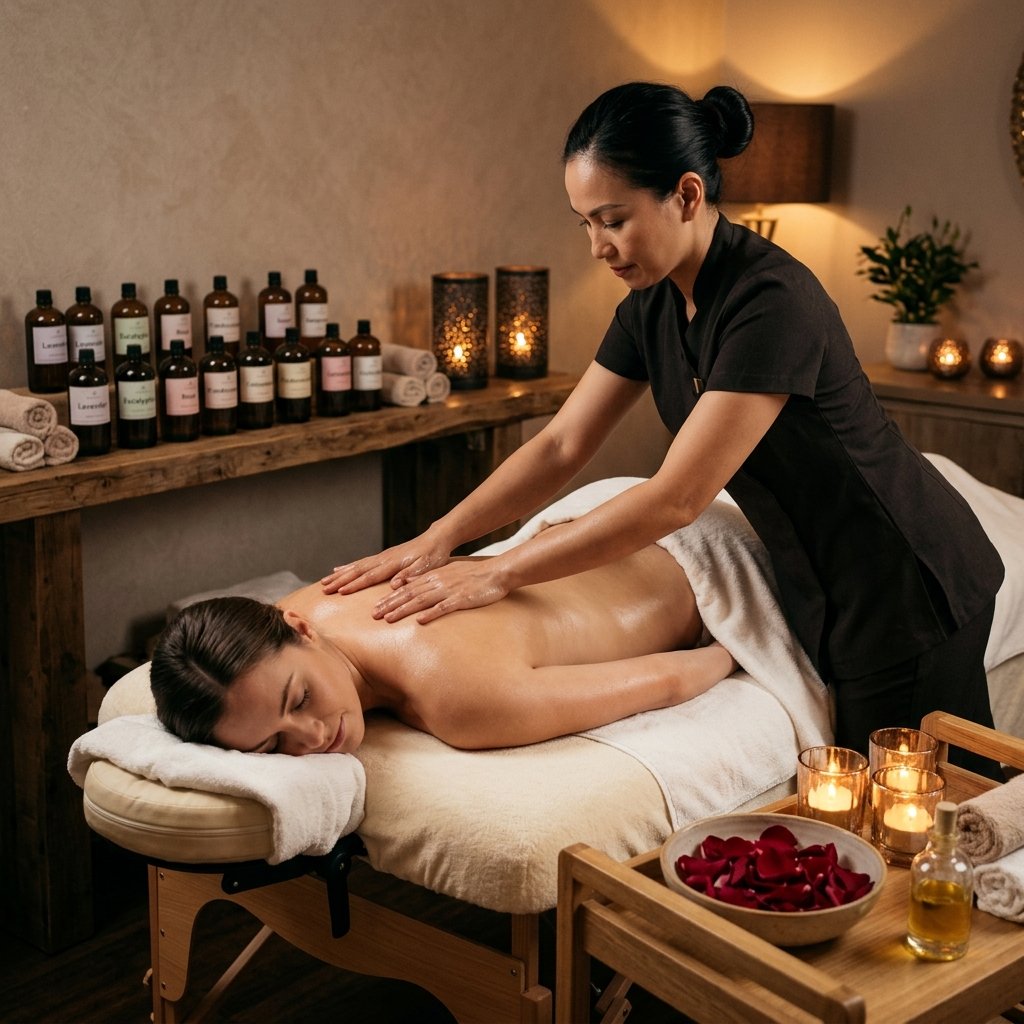 Aromatherapy Massage with Essential Oils