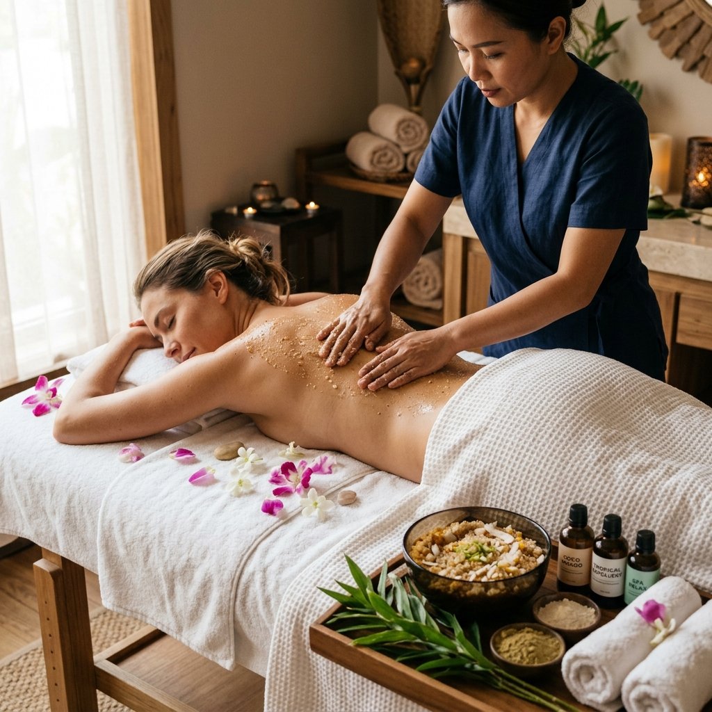 Body Scrub and Wrap Treatment
